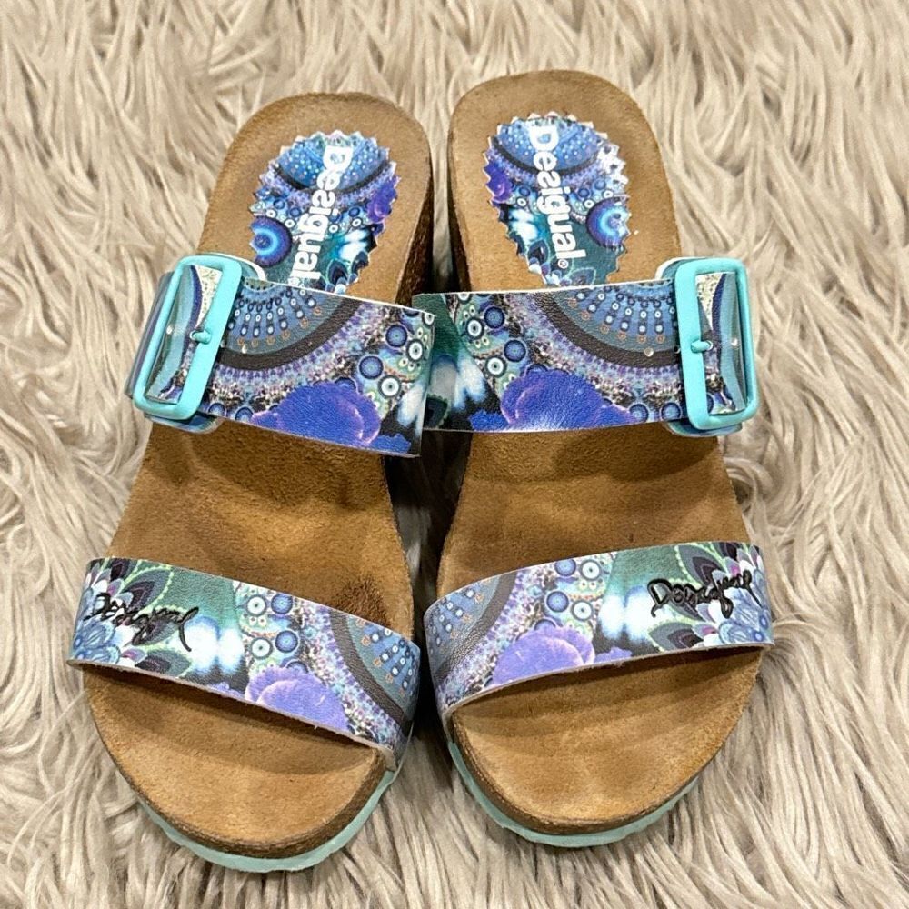 Desigual wedge platform sandals - Picture 6 of 12